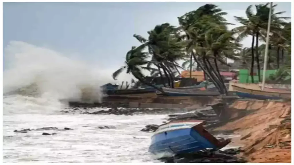 Tamil News Weather Center Announced by Mijsam storm targeting Tamil Nadu