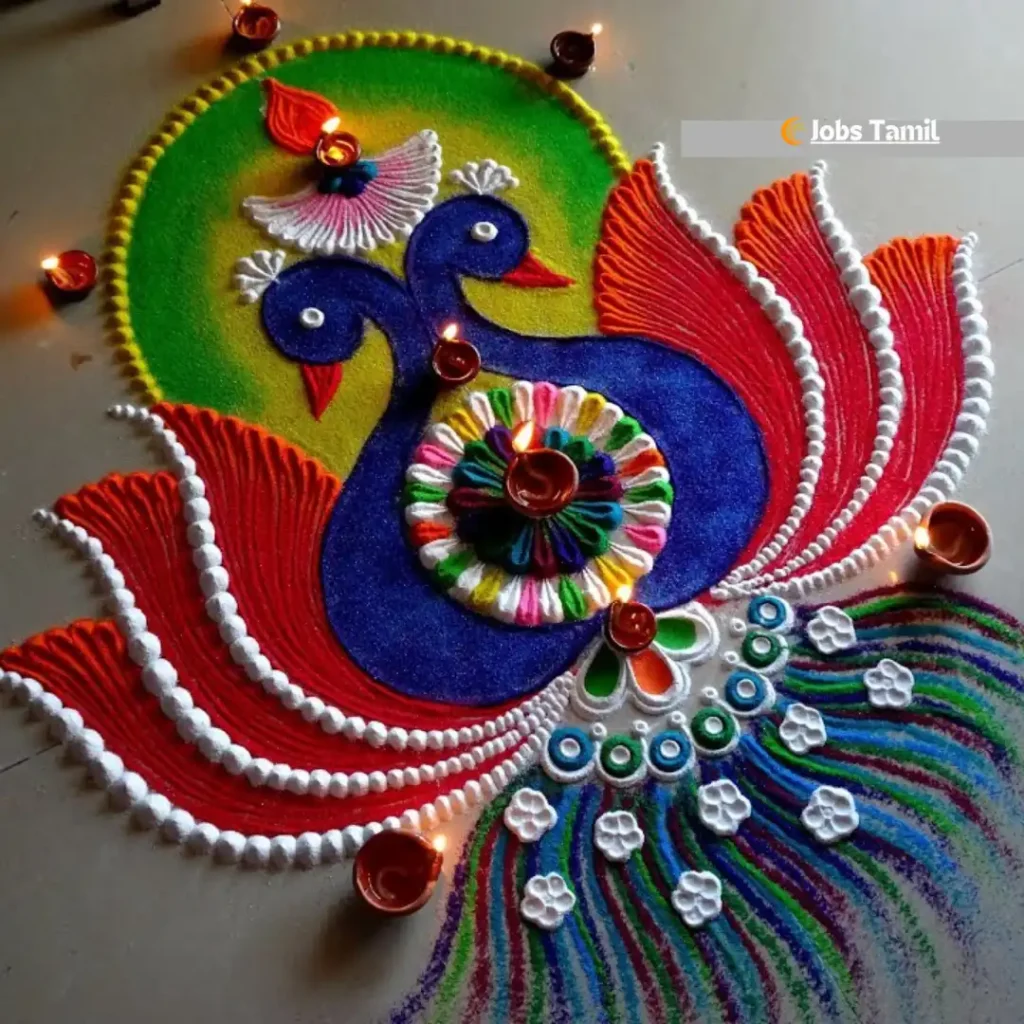 create Diwali Rangoli design