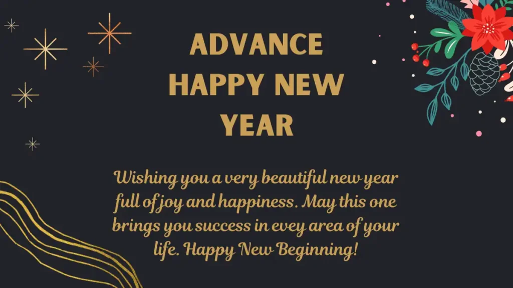 Advance Happy New Year Message
