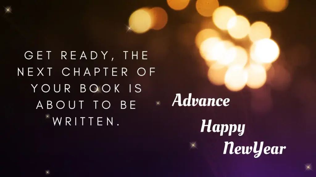 Advance New Year Wish in English