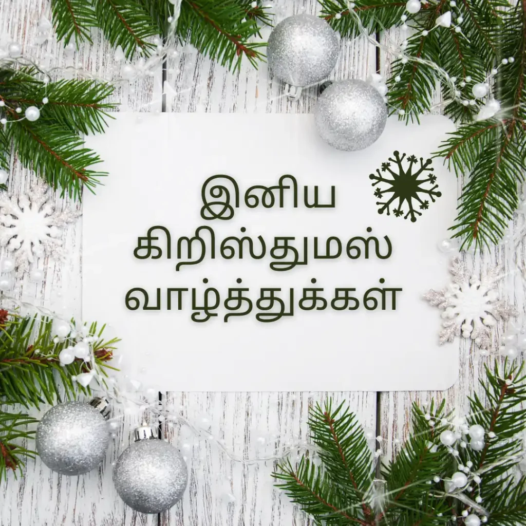 Christmas Wishes in Tamil 2023 Images Download