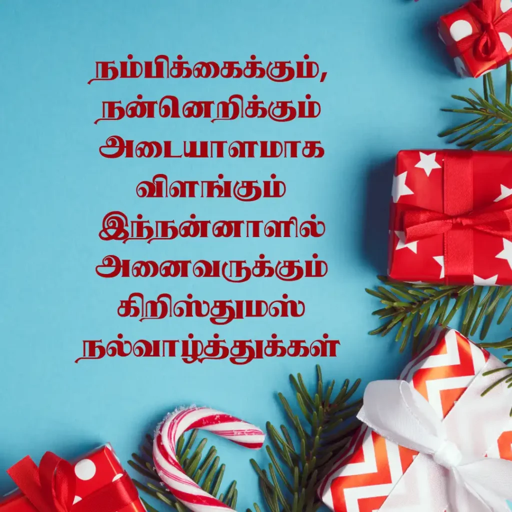 Christmas Wishes in Tamil 2023 Images with Quotes